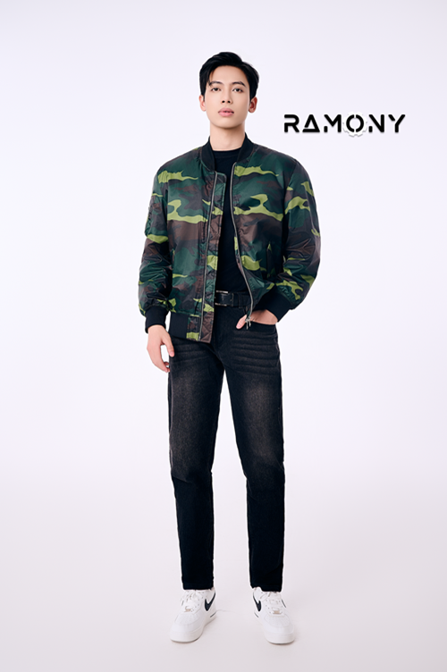 Áo bomber xanh